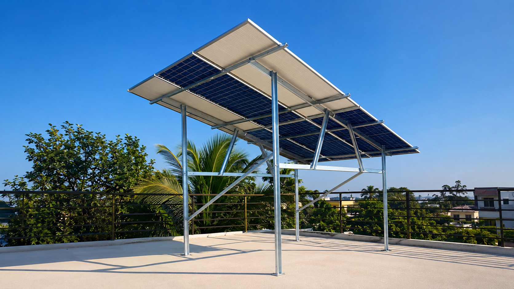 7 Feet Elevated Rooftop Structure